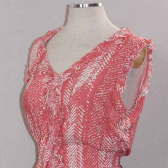 THML Pink & White Cotton Dress - Picture 2 of 11